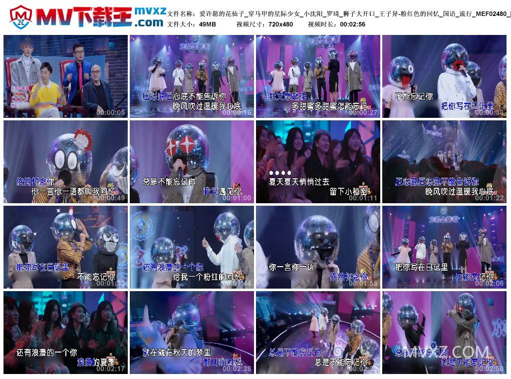 爱许愿的花仙子_穿马甲的星际少女_小沈阳_罗琦_狮子大开口_王子异-粉红色的回忆_国语_流行_MEF02480